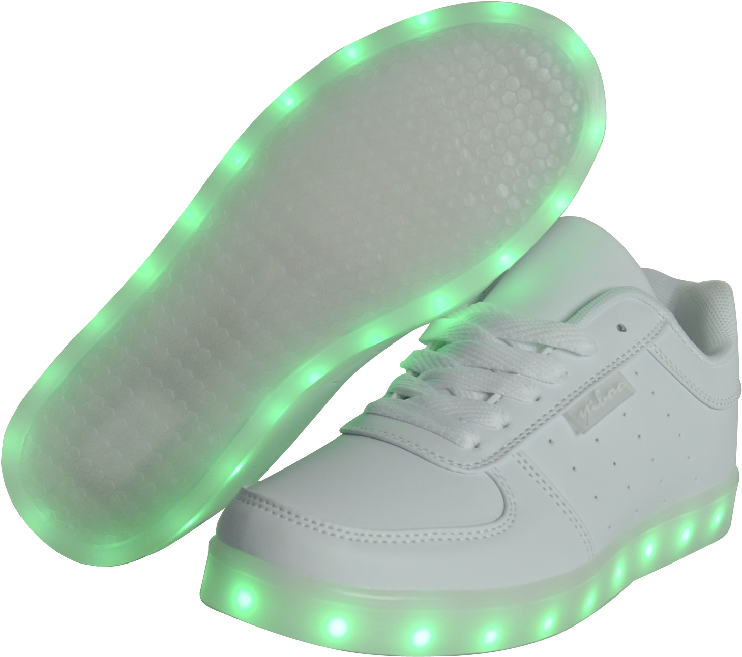 White Led Shoes - Sneakers (1558x1396), Png Download