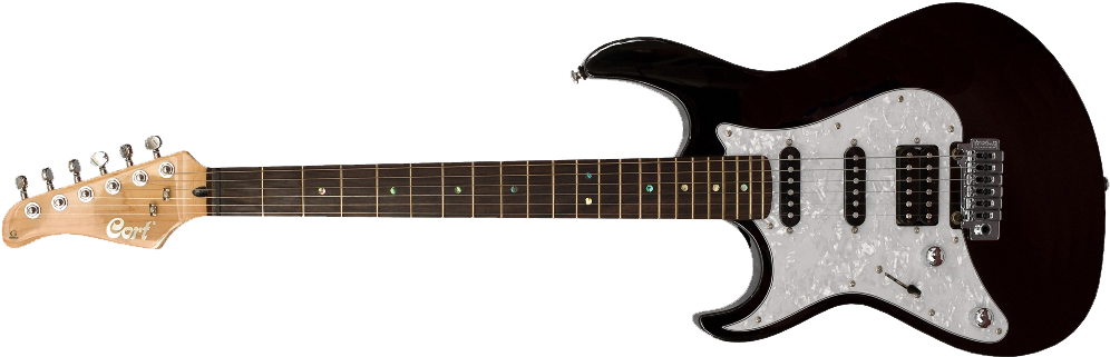Best Free Electric Guitar Png Picture - Cort G-250 Electric Guitar Left Handed - Black (1038x380), Png Download