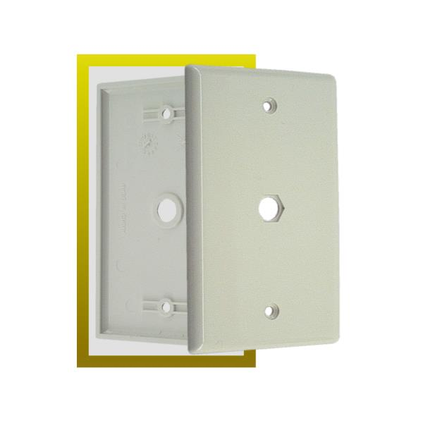 White Plastic Wall Plate With One - Door (600x600), Png Download