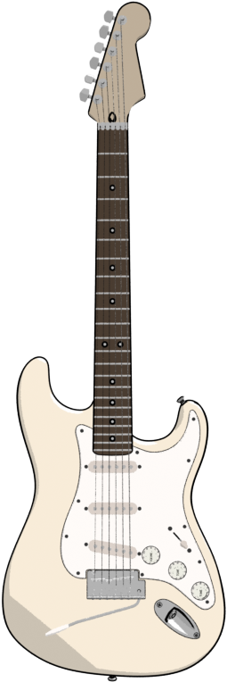 17 Extra Strata White Jimi Thumbnail - Electric Guitar (800x800), Png Download
