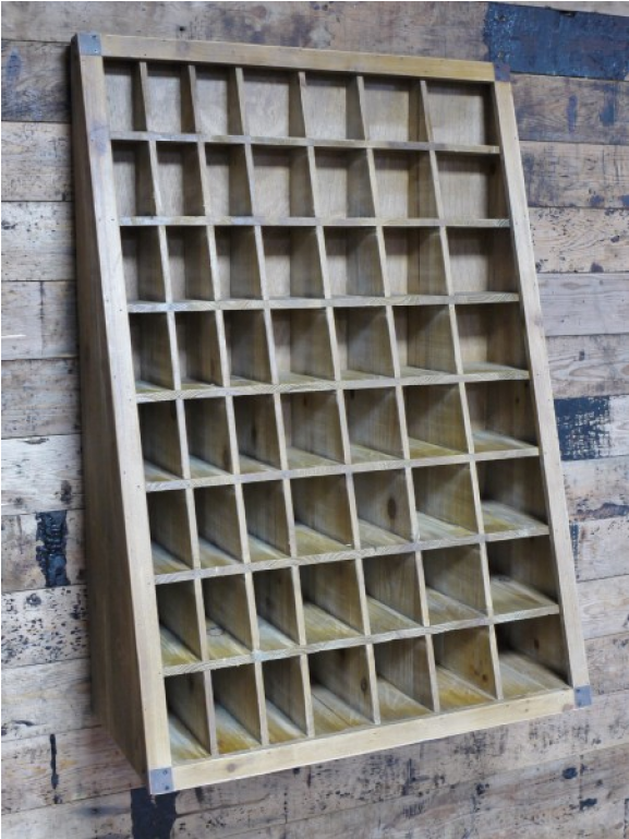 Cambrewood Reclaimed Pigeon Hole Shelves (1152x768), Png Download