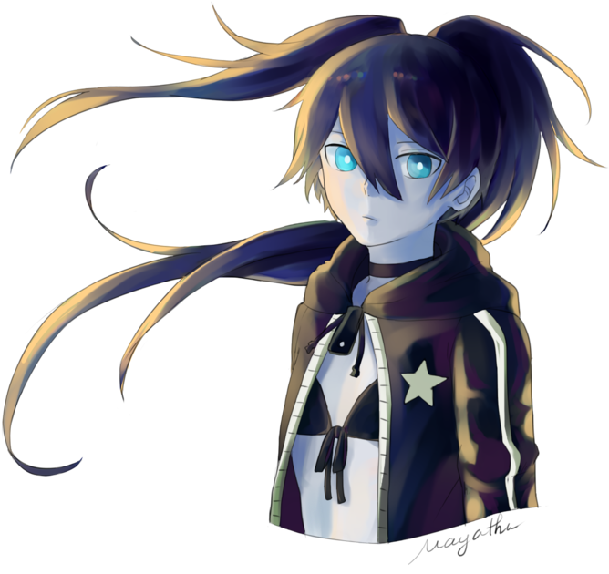 Req Phi Long Black Rock Shooter On Deviantart Png Black - Deviantart (800x800), Png Download