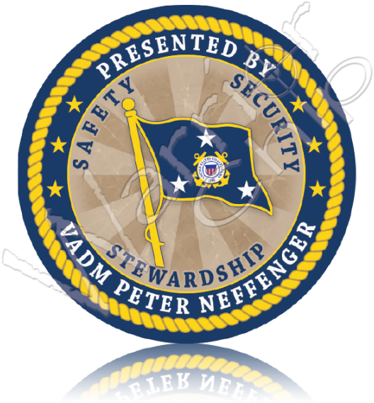 Custom Poker Chip Uscg - Police Poker Chips (540x600), Png Download