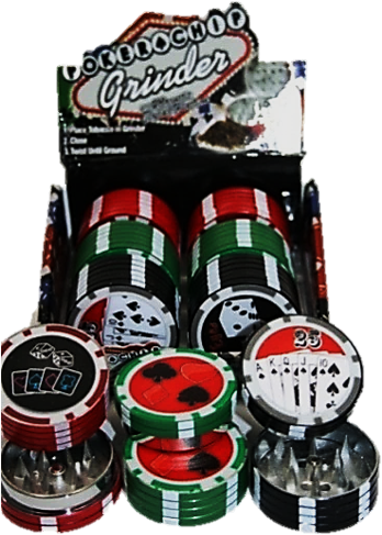 42mm Metal Poker Chip Grinder - Poker (347x553), Png Download