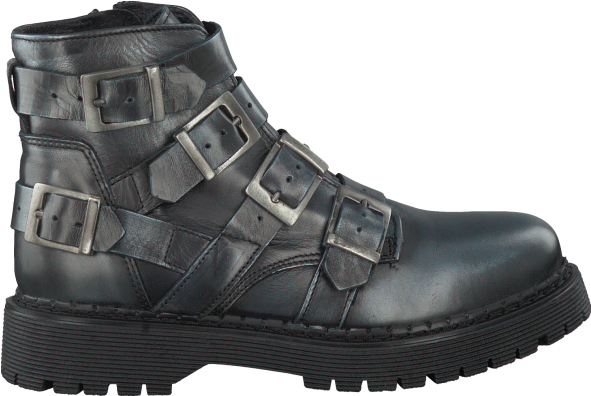 Women Grey Bronx Ankle Boots - Bronx Stiefeletten Metallic, Damen, Größe: 36, Schwarz (600x405), Png Download