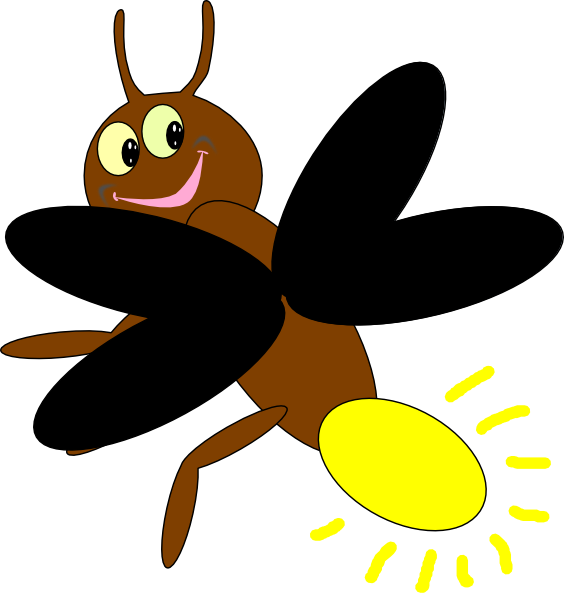 Cute Bug Clipart At Getdrawings - Firefly Clipart (564x593), Png Download