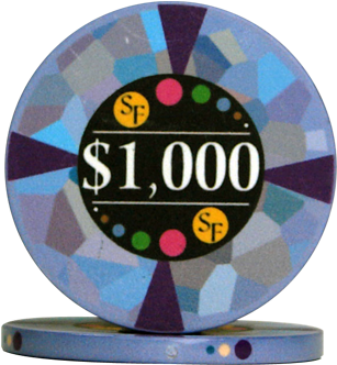 1000 Dollar Chips Ceramic Mosaic - Mosaic (500x500), Png Download