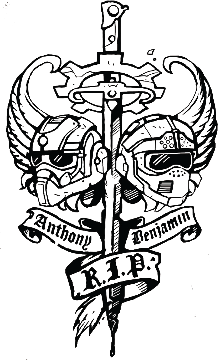 Carmine Brothers Clayton Carmine, Gears Of War 3, Nerd - Gears Of War 3 Clayton Carmine Tattoos (900x1509), Png Download