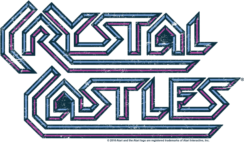 Atari Crystal Castles Logo Men's Crewneck Sweatshirt - Crystal Castles (850x598), Png Download