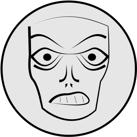 Angry Alien Clipart, Vector Clip Art Online, Royalty - Facial Expression (637x900), Png Download