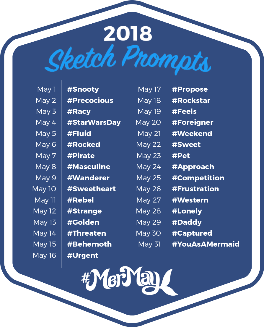 I Put The "prompt" Out There, You'll Just Have To Give - Mermay 2018 Prompts Tom Bancroft (900x1106), Png Download