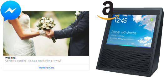 5 Introduces Dedicated Alexa And Facebook Tools - Amazon Echo Show Black (550x269), Png Download