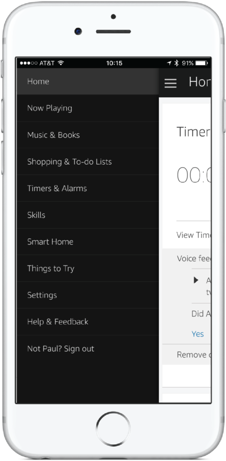Alexa Tips Skills 01 - Alexa App Ios Sign Out (596x1024), Png Download
