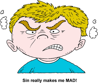 Graphic Black And White Mad - Angry Boy Clip Art (400x341), Png Download