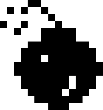The "bomb" Os Crash Icon From The Atari St Computers - Japan Flag Minecraft (500x500), Png Download