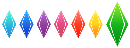 Y1vliqm - Blue Plumbob Sims 4 (600x200), Png Download
