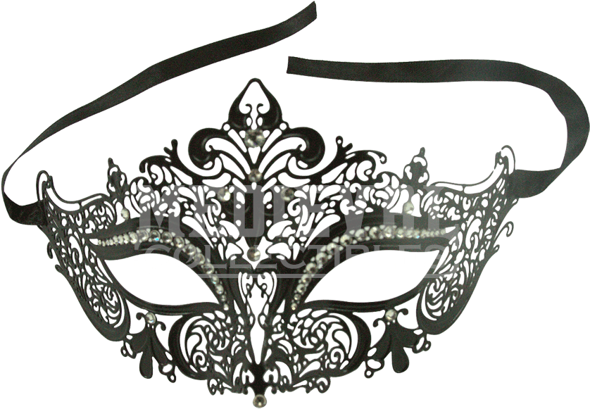 Masquerade Mask Transparent Png - Black Masquerade Mask (850x850), Png Download