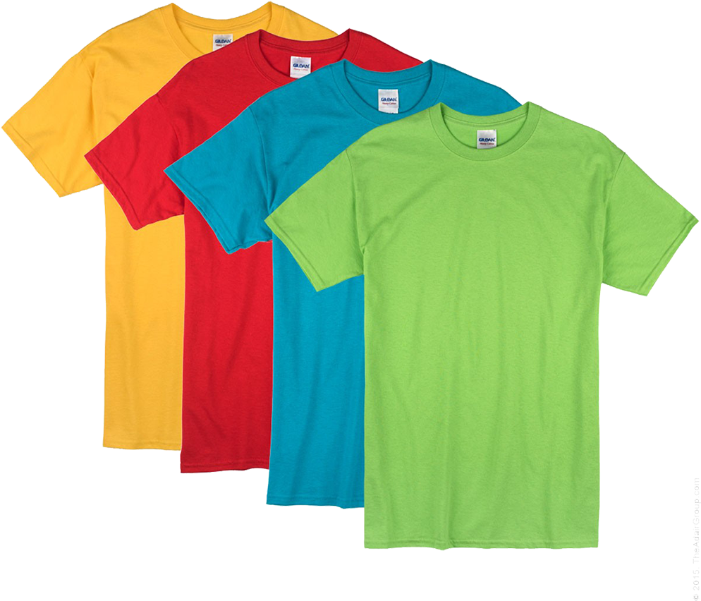 Random Blank T-shirts - Coloured T Shirts (1000x905), Png Download