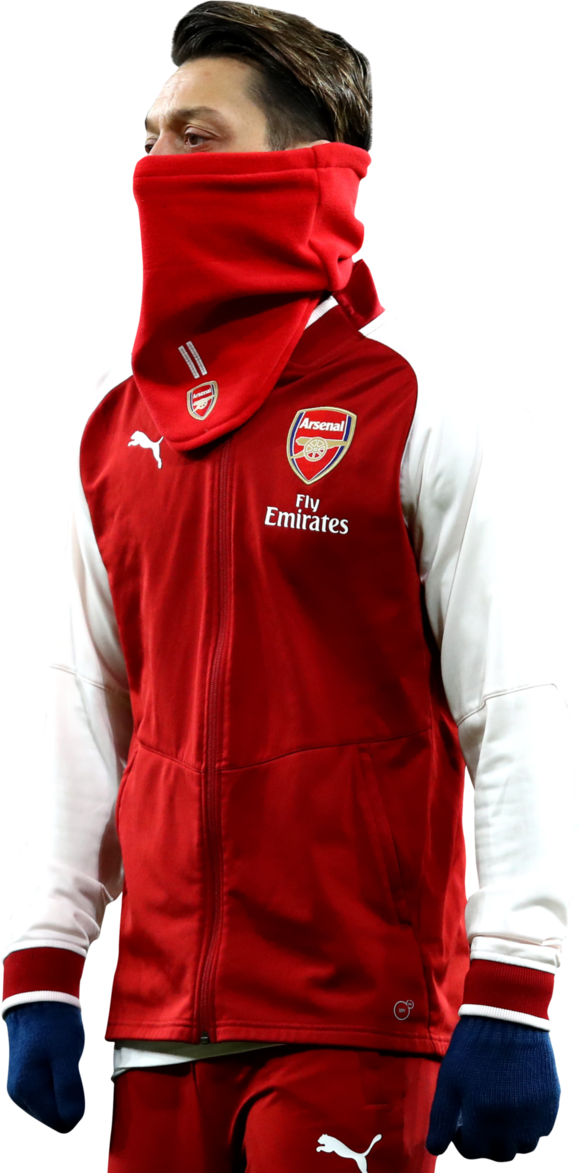 Football Fans, Premier League, Arsenal, January, Arsenal - Mesut Ozil Render (583x1173), Png Download