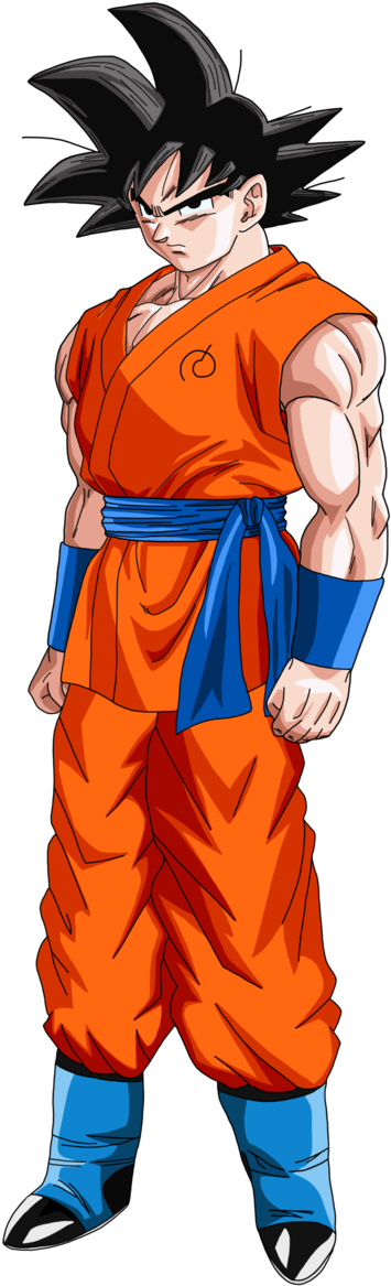 Sbg Goku - Dragon Ball Super Goku New Clothes (632x1264), Png Download