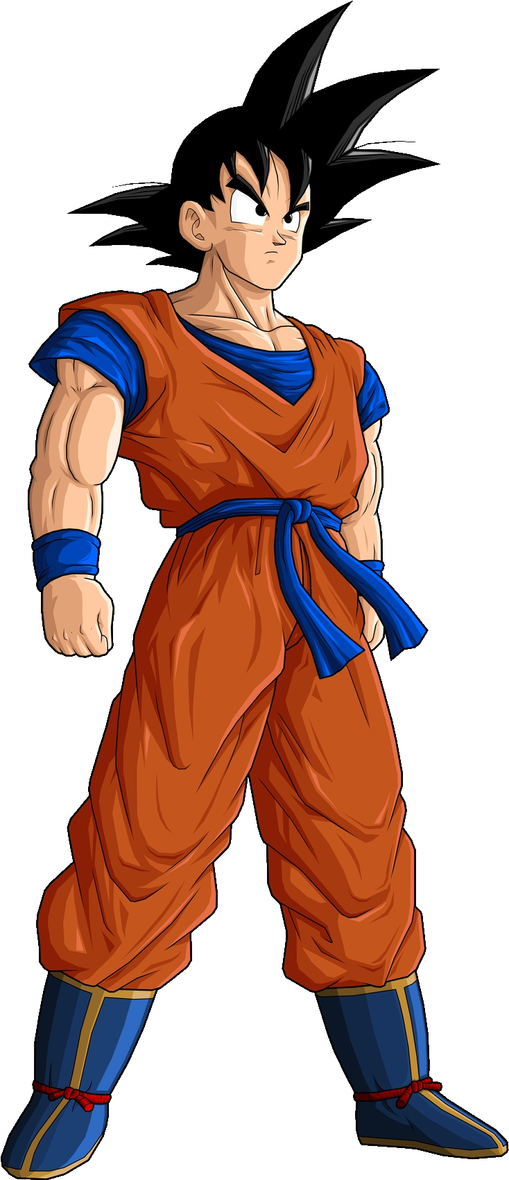 8908598 - >> - Ssj Goku Full Body (800x1752), Png Download