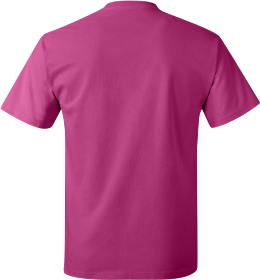 Hot Pink Polo Shirt Back (600x600), Png Download