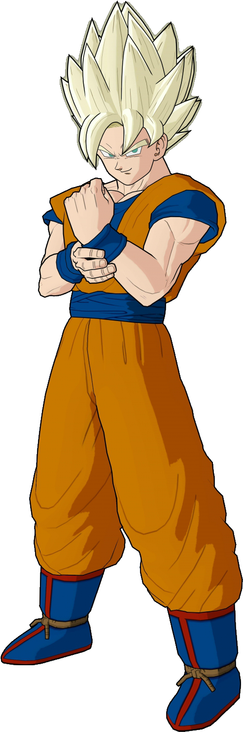 Super Saiyan Goku Dragon Ball Z Video Games - Dragon Ball Z Raging Blast (740x1542), Png Download