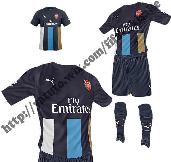 Arsenal Fc Third By Kisake - Monaco Away Kit Fifa 14 (600x600), Png Download