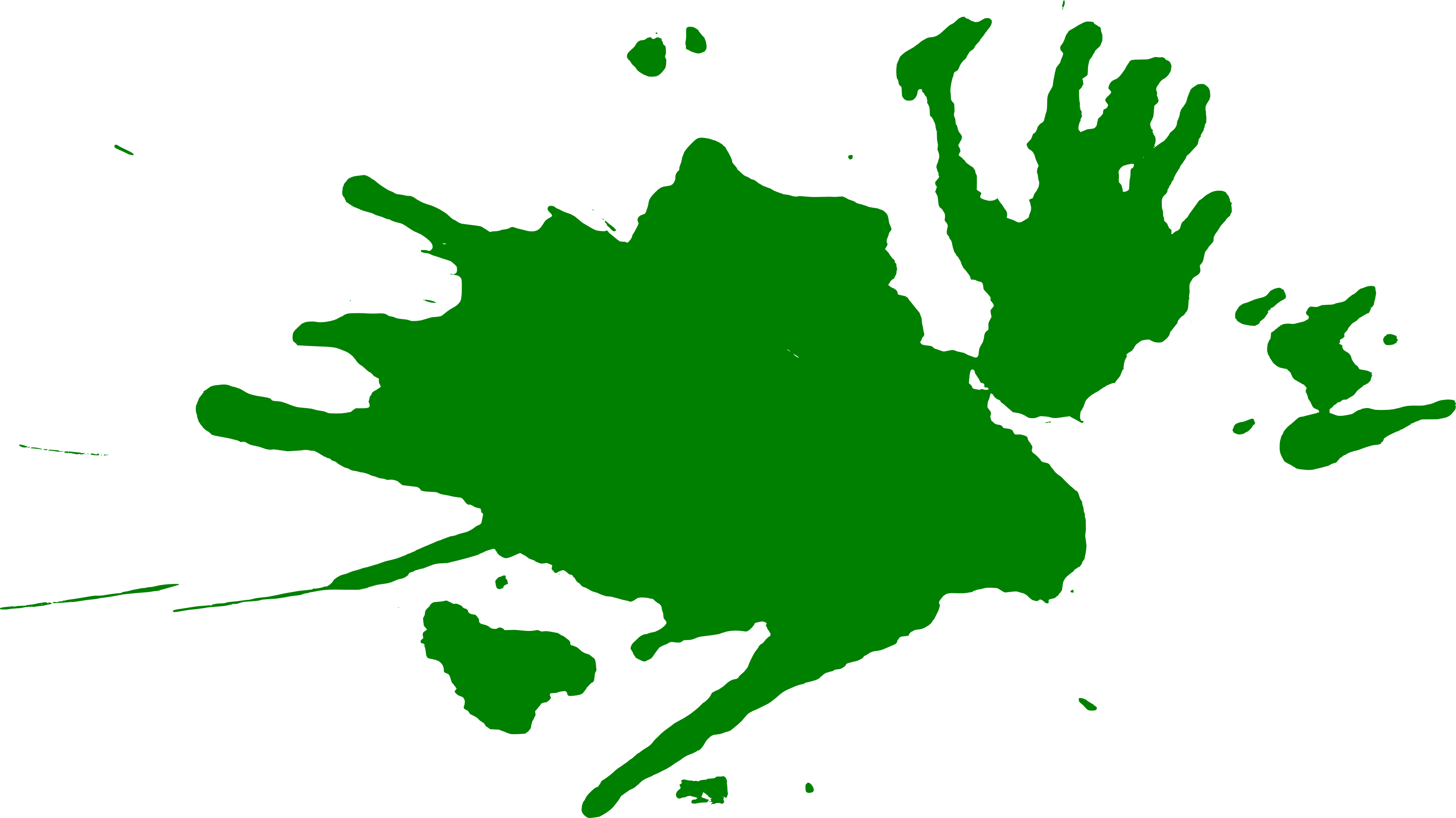 Green Paint Splatter Png - Green Paint Splatter Transparent (3213x1806), Png Download