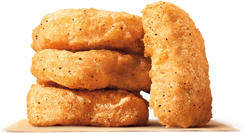 Made With Tender, Seasoned White Meat Our Bite Sized - Burger King 4 Piece Nuggets (500x540), Png Download