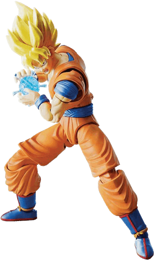 Super Saiyan Goku Figure-rise Bandai Figure - Figure-rise Standard Super Saiyan Goku Model Kit (600x600), Png Download