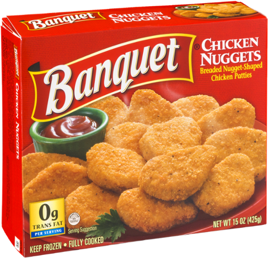 Banquet Chicken Nuggets - 15 Oz Box (600x600), Png Download