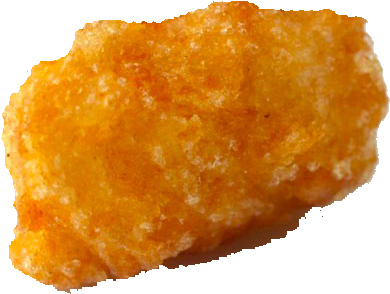 Tater Tots Png Image - Chicken Nugget Transparent (610x458), Png Download