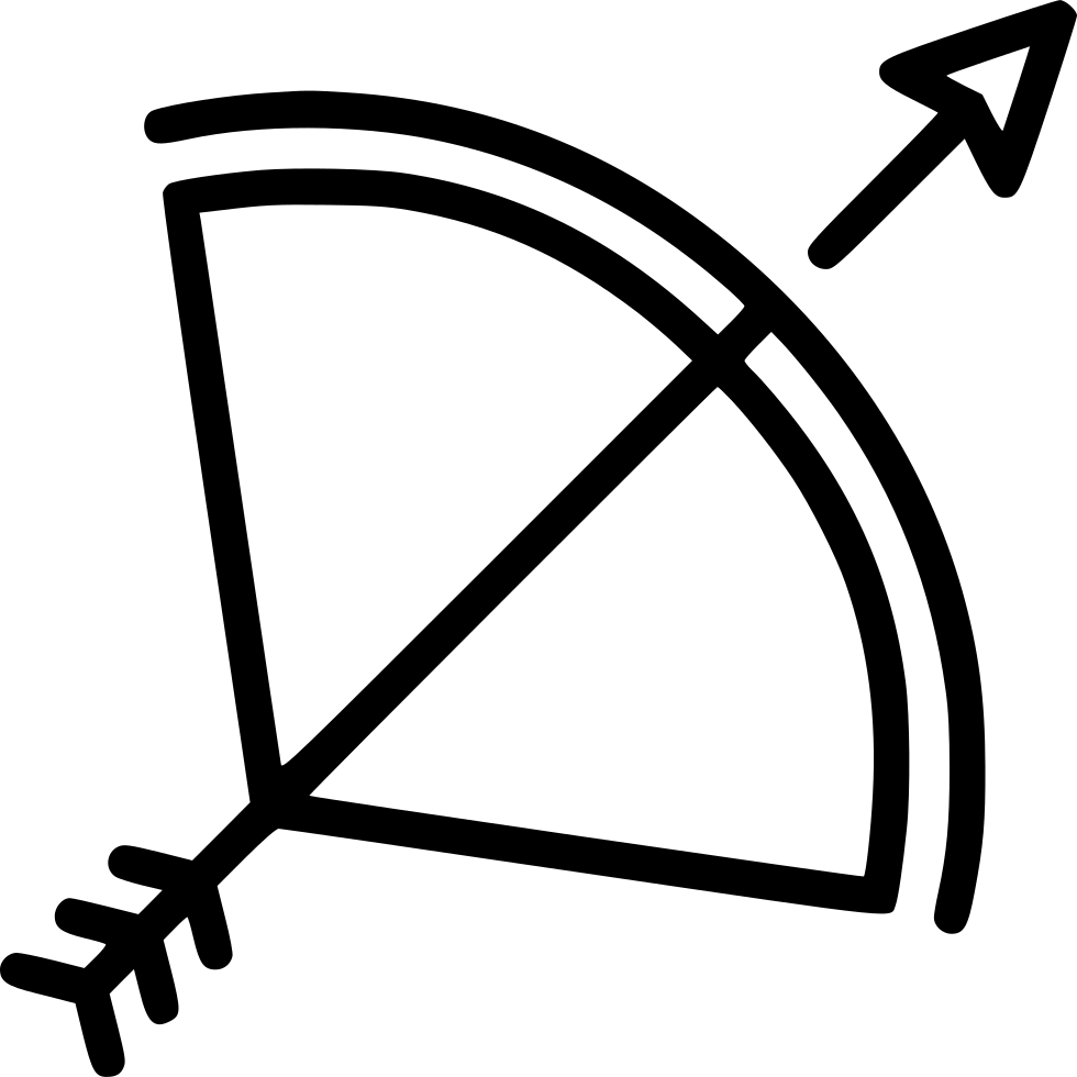 Bow Arrow - - Bow Archery Png Icon (980x980), Png Download