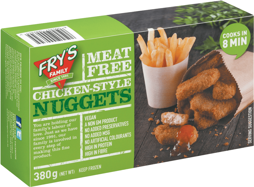 Fry's Chicken Style Nuggets (1000x744), Png Download