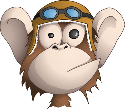 Funny Good Morning Quotes - Funny Monkey Face Cartoon (411x359), Png Download