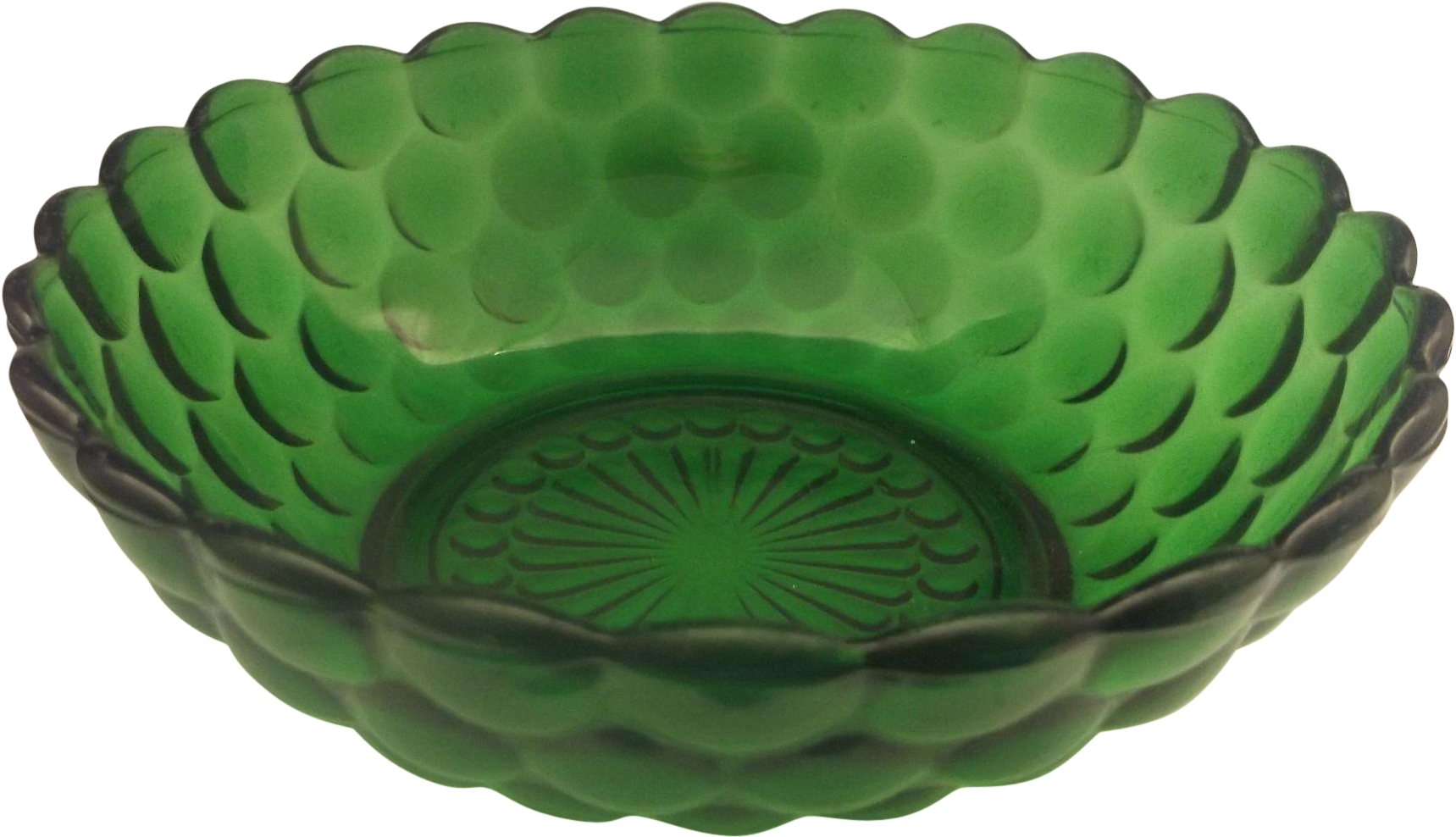 Forest Green Bubble Cereal Bowl Anchor Hocking 5 1/4 - Bowl (1718x1718), Png Download