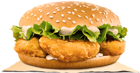 Nugget Burger - Burger King Nugget Burger (500x540), Png Download