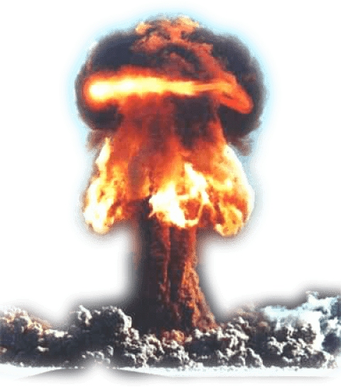 Free Png Big Explosion With Fire And Smoke Png Images - Nuclear Explosion Transparent (480x545), Png Download