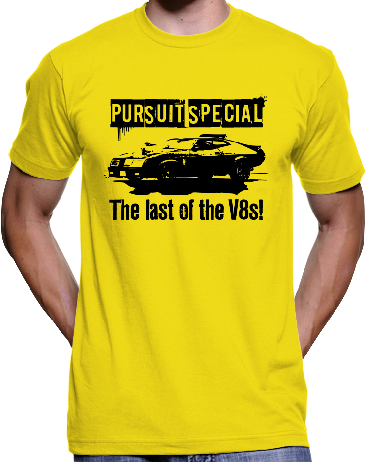 Mad Max Pursuit Special "the Last Of The V8s" T-shirt - Free Tommy Robinson T Shirts (936x936), Png Download