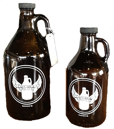 Empty Growler Bottles - Duck (364x410), Png Download