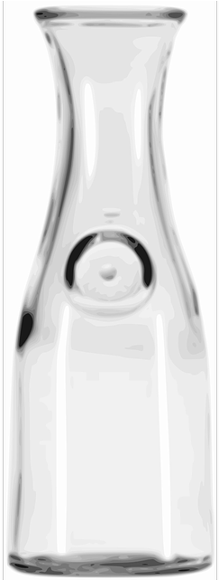 Glass, Bottle, Empty, Beverages, Milk, Bottles - Carafe Of Wine (320x640), Png Download