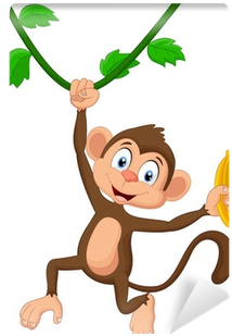 Hanging Monkey Png Download - Cartoon Pic Of Monkey (400x400), Png Download