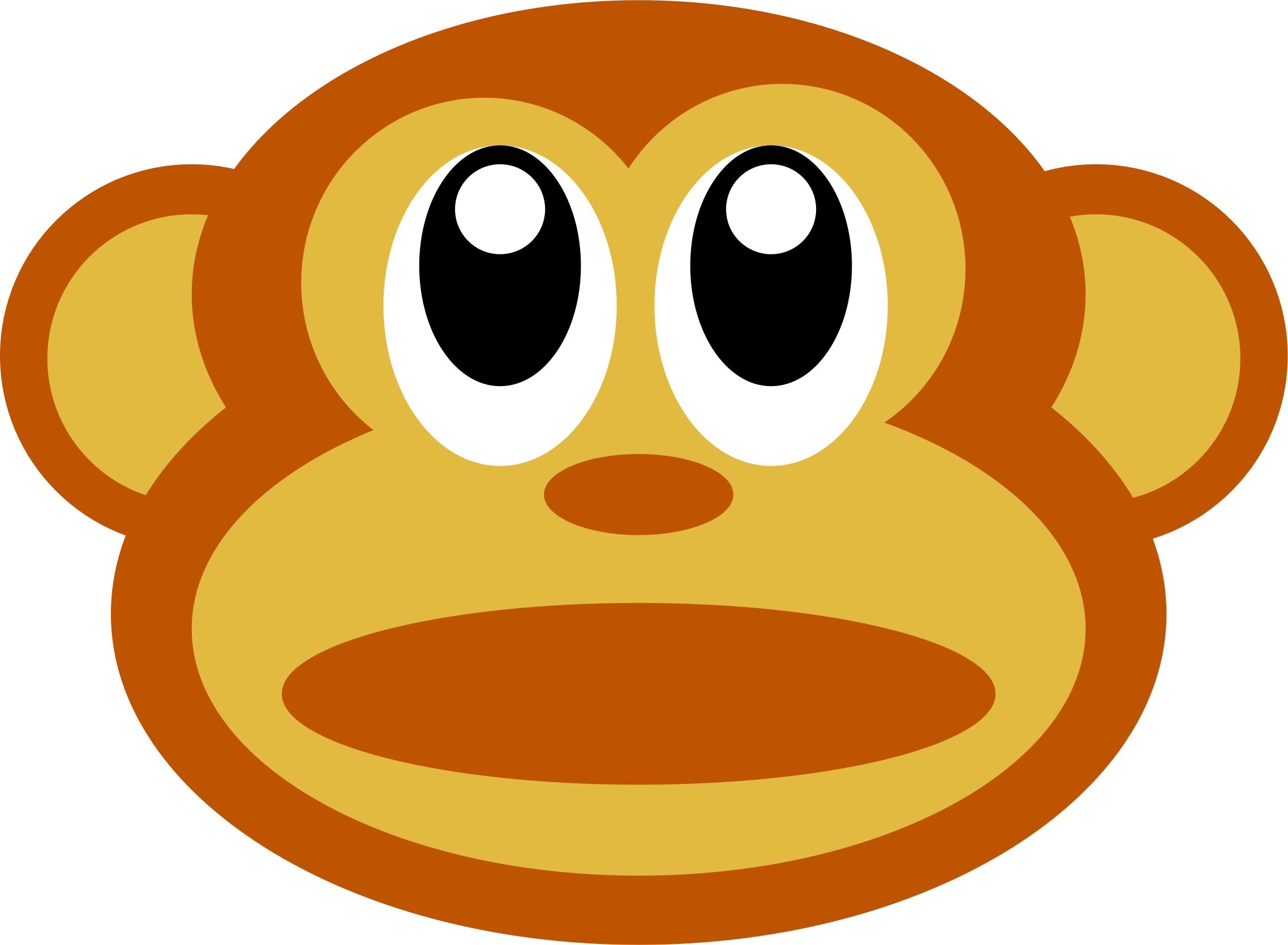 Clipart Monkey Face Clipartfest - Monkey Face Clipart Png (2276x1672), Png Download