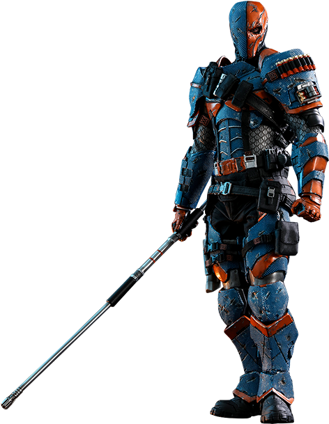 Arkham Origins - Hot Toys Deathstroke (600x608), Png Download