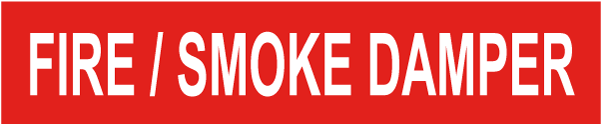 Fire / Smoke Damper Pipe Label - Us Marines Mos Scout Sniper Street Sign (600x251), Png Download