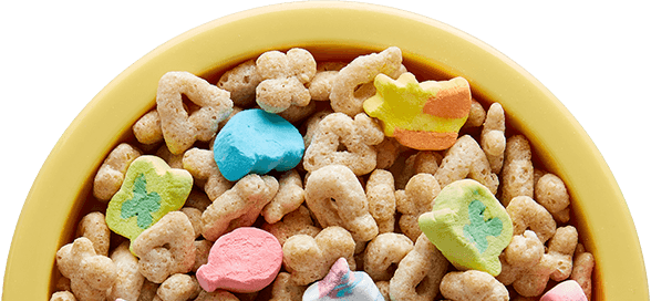 Bowl Of Gluten-free Original Lucky Charms - Lucky Charms Magical Unicorn (588x272), Png Download