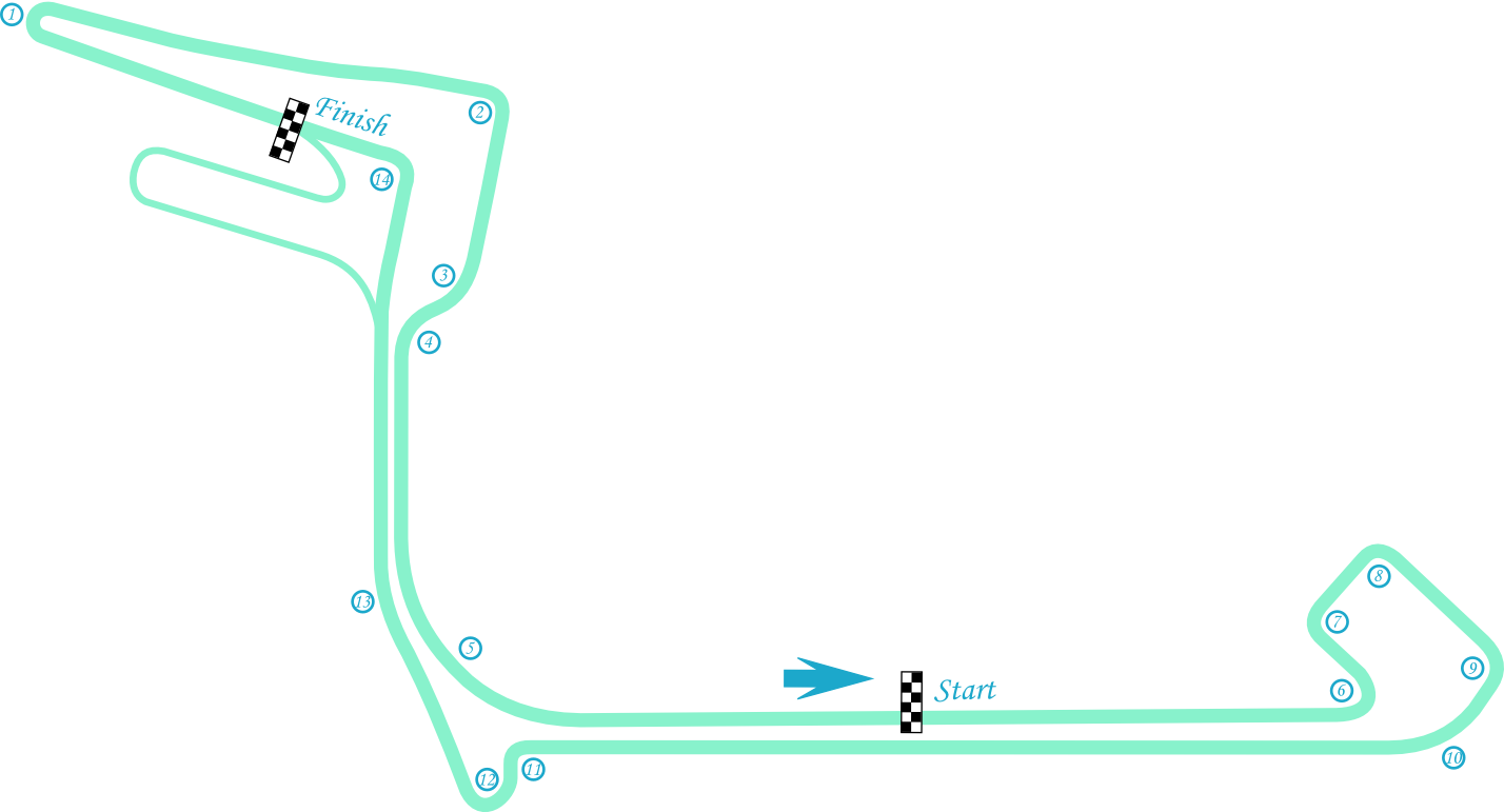 New York City Layout 2018 - Sanya Formula E Circuit (1428x771), Png Download