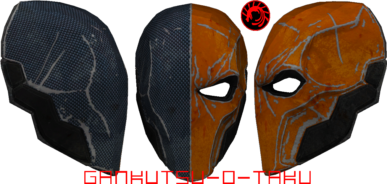 28 Images Of Deathstroke Mask Template - Deathstroke Arkham Origins Mask (1326x631), Png Download