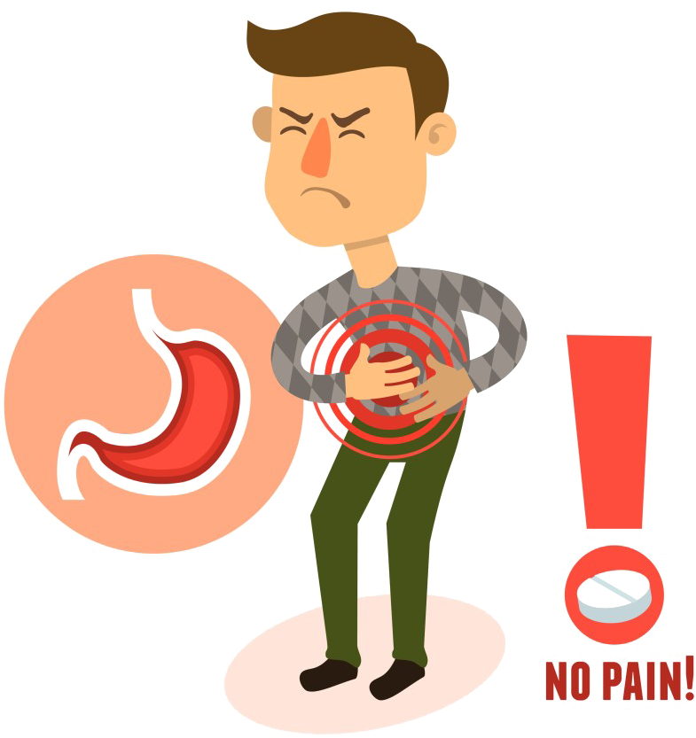 Stomach Ache Png Pic - Stomachache Vector (843x870), Png Download